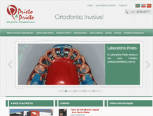 Tablet Screenshot of ortodontiainvisivelprieto.com.br